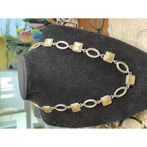Vintage Premier Designs Two Tone Link Necklace